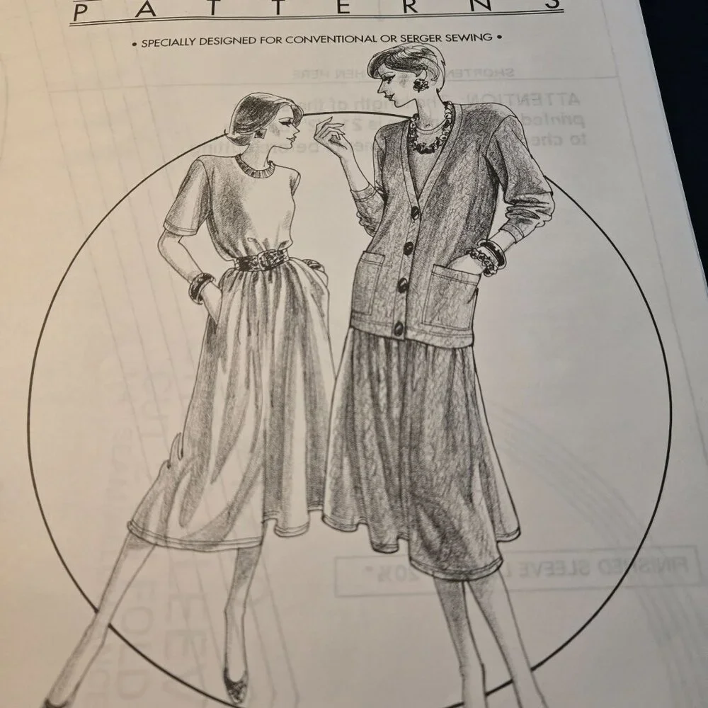 Great Copy Patterns #1290 Jacket Dress Full Maxi sewing vintage UNCUT